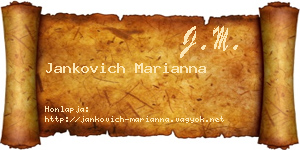 Jankovich Marianna névjegykártya